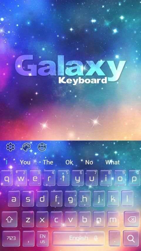 Dreamy Galaxy Keyboard Theme स्क्रीनशॉट 4