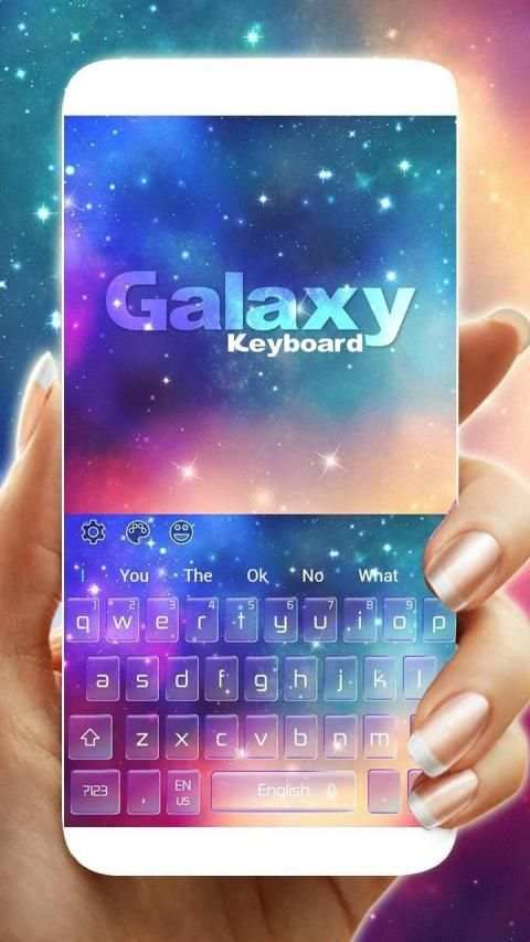 Dreamy Galaxy Keyboard Theme स्क्रीनशॉट 5