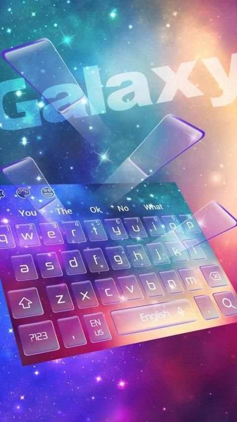 Dreamy Galaxy Keyboard Theme स्क्रीनशॉट 6