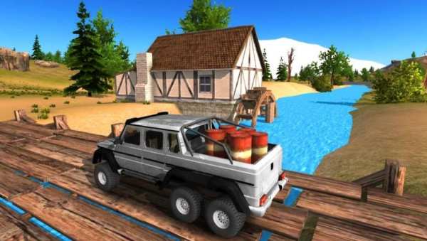 6x6 Offroad Truck Driving Simulator स्क्रीनशॉट 15