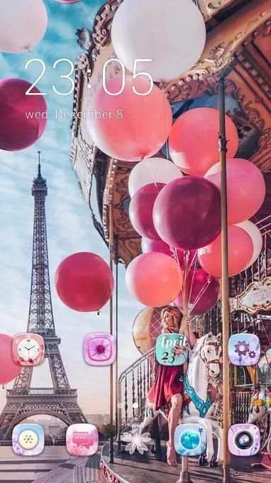 Girly Themes HD Wallpapers 3D icon packs स्क्रीनशॉट 2