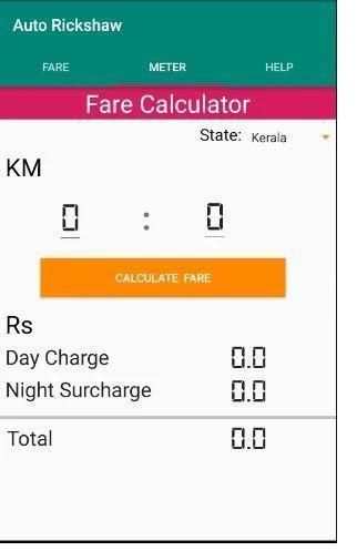 Auto Rickshaw Fare Calculator स्क्रीनशॉट 2