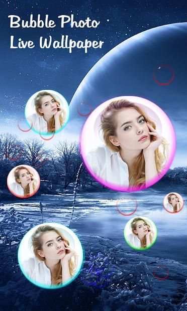 Bubble Photo Live Wallpaper स्क्रीनशॉट 1