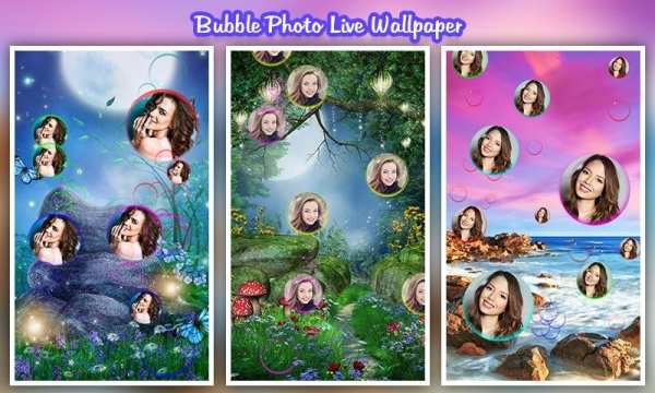 Bubble Photo Live Wallpaper स्क्रीनशॉट 2