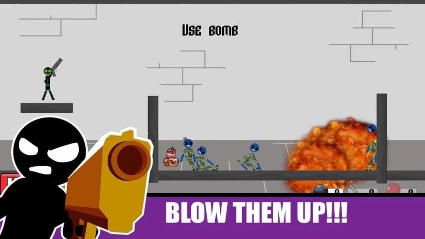 Stickman Shooter : classic स्क्रीनशॉट 1