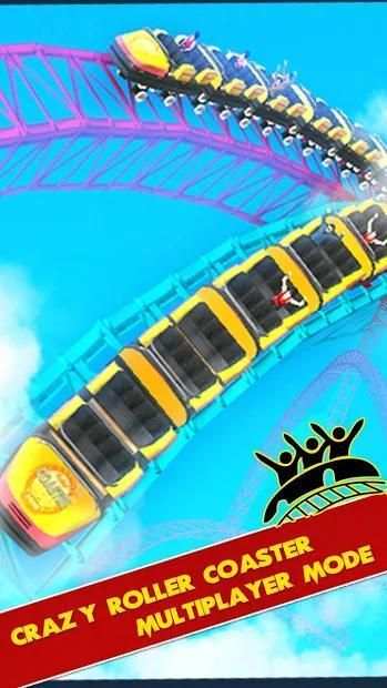 Roller Coaster Racing 3D 2 player स्क्रीनशॉट 2