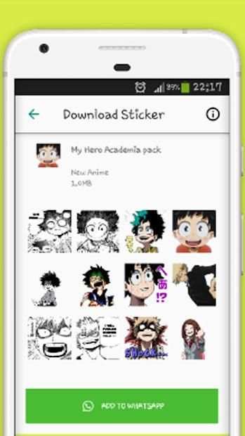 Anime Stickers for Whatsapp - WAStickerApps screenshot 1