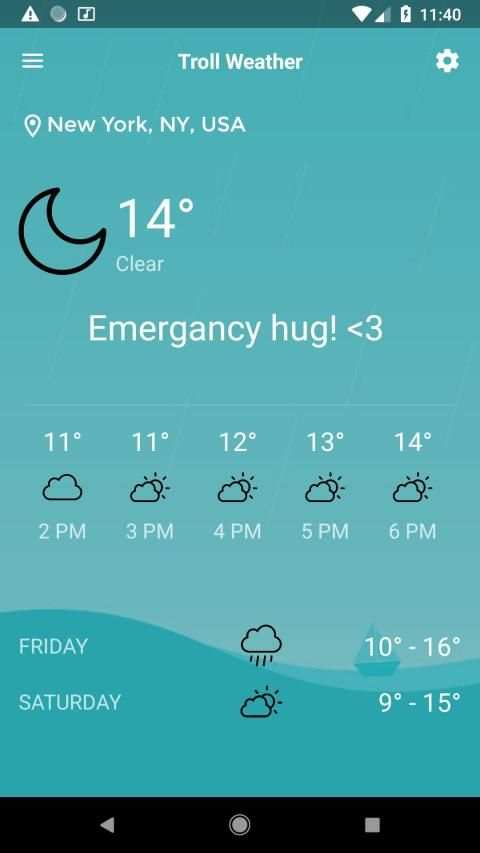Troll Weather - Funny Weather forecast screenshot 4