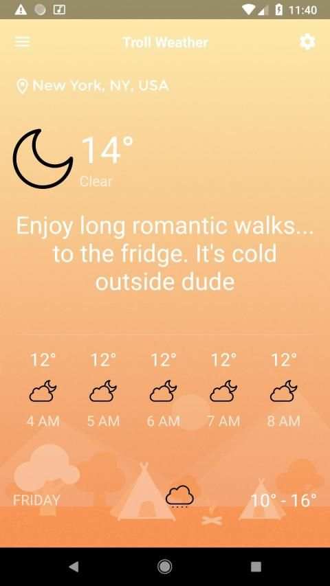Troll Weather - Funny Weather forecast screenshot 5