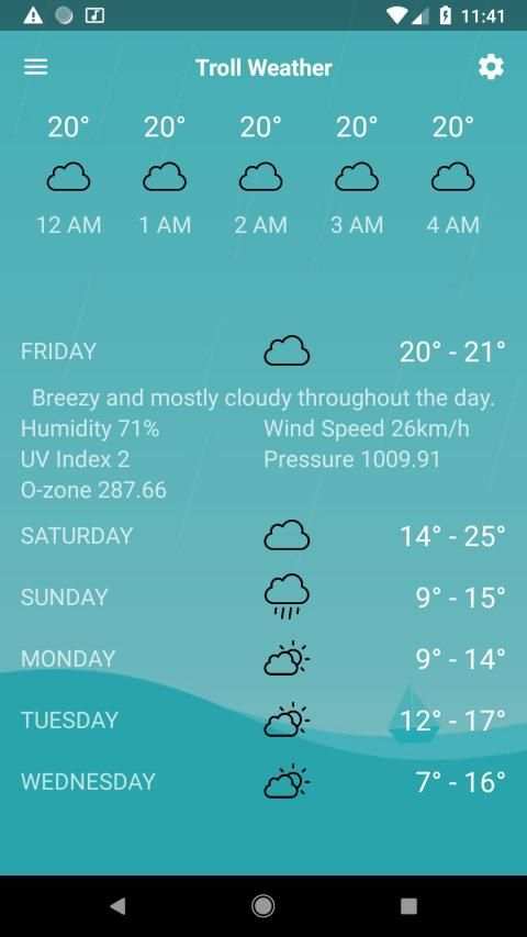 Troll Weather - Funny Weather forecast screenshot 3