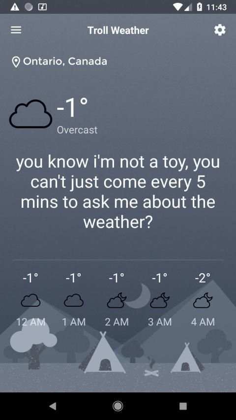 Troll Weather - Funny Weather forecast screenshot 2