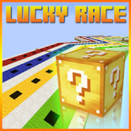 ikon Lucky Block Race Map for MCPE