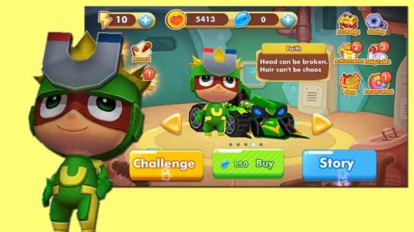Car Racing SuperHero 3D screenshot 1
