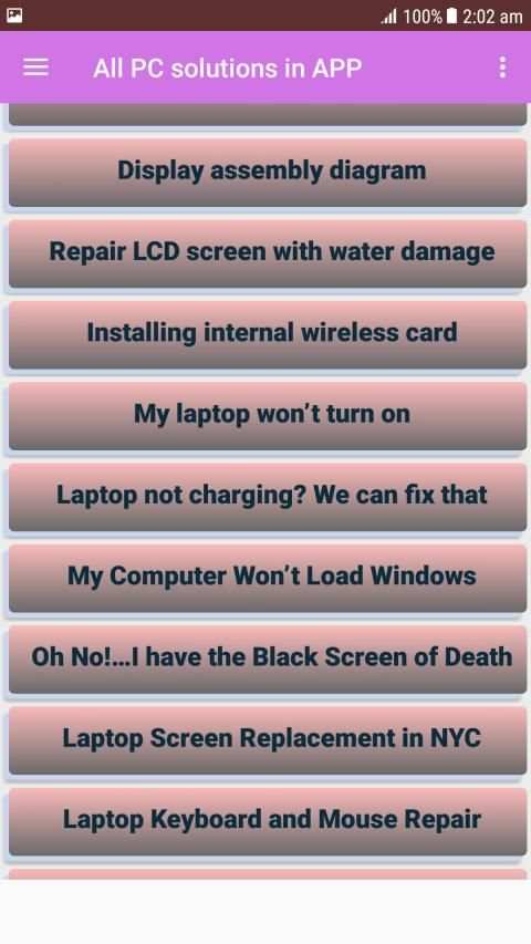 All PC solutions in APP screenshot 2