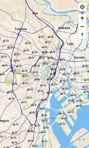 Tokyo Bikesharing Map screenshot 3