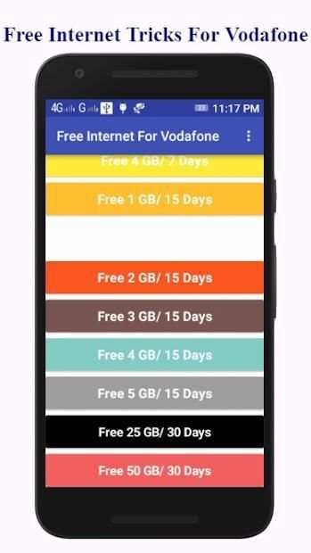 Vodafone Free Internet Tricks App screenshot 5