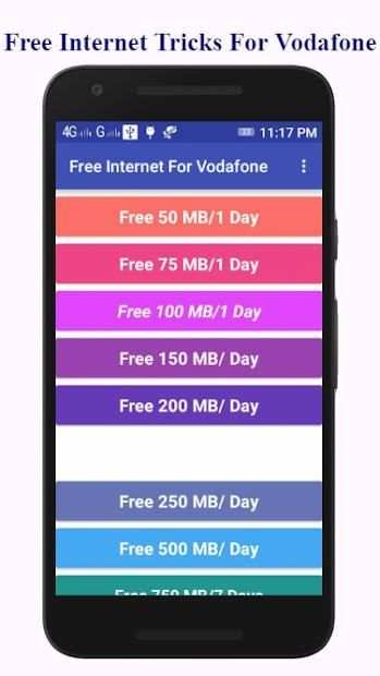 Vodafone Free Internet Tricks App screenshot 3