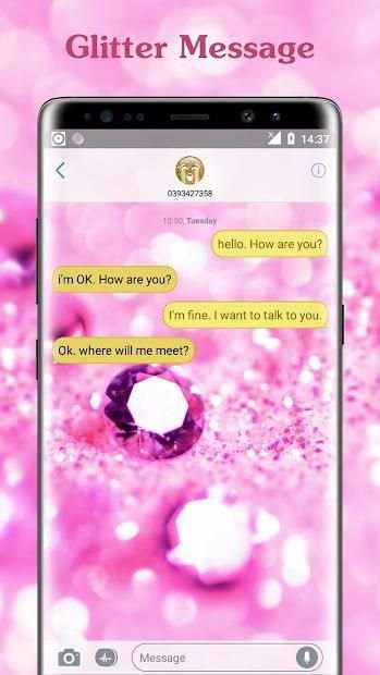 Glitter Messenger – Diamond SMS screenshot 1