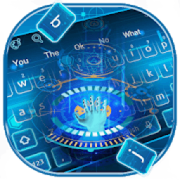 Hand Scan Security Keyboard Theme आइकन