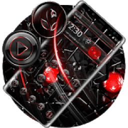 ikon Dark Red Black Launcher Theme*