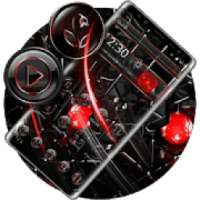 Dark Red Black Launcher Theme*