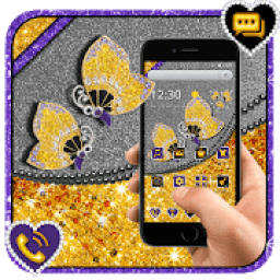 ikon Shiny Diamond Butterfly Theme**