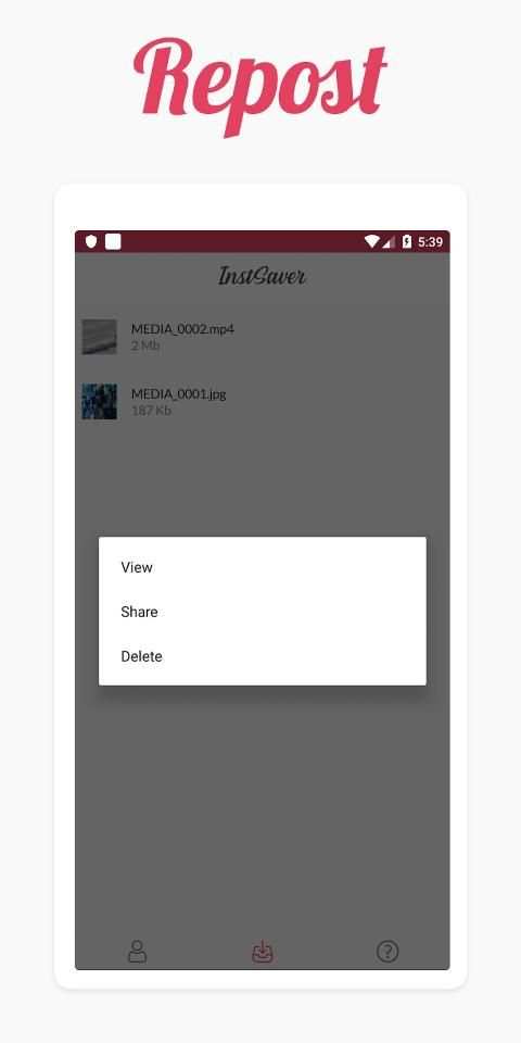 InstSaver for Instagram screenshot 1