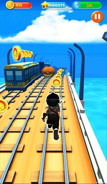 Ninja Subway Surf: Rush Run In City Rail screenshot 1