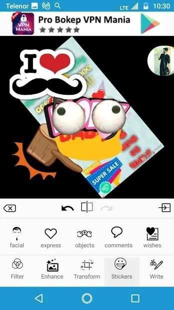 Uzli Photo Edito - Photo Effects&Filters&Stickers screenshot 1