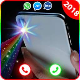 Color flash on call and sms: Colorful light screen