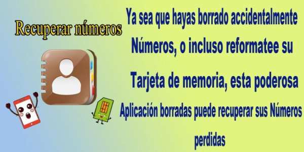 Recuperar números borrados: por número de teléfono screenshot 1