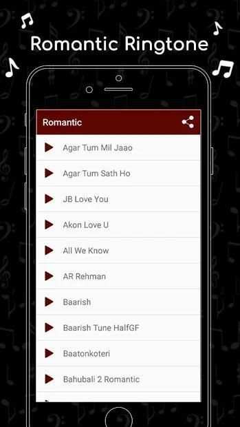 Romantic Ringtones स्क्रीनशॉट 3