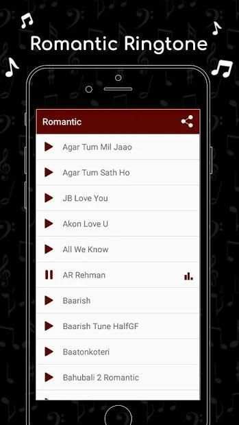 Romantic Ringtones स्क्रीनशॉट 2
