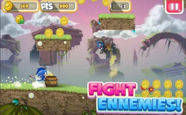 Sonic World Runners Adventure स्क्रीनशॉट 1