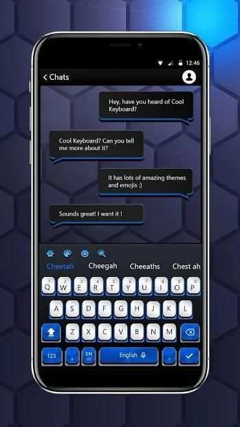 Cool Black Purple Keyboard स्क्रीनशॉट 2