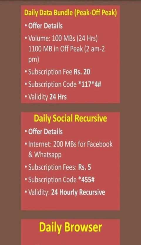 Jazz Internet Packages 2019 screenshot 1