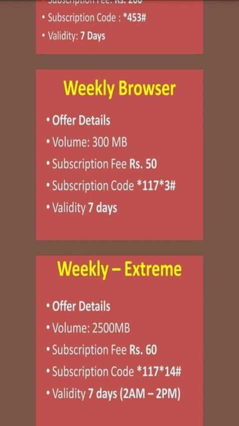 Jazz Internet Packages 2019 screenshot 2