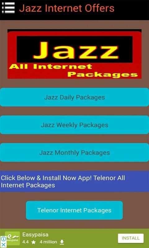 Jazz Internet Packages 2019 screenshot 3