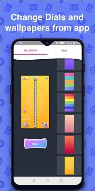 Cute Zipper lock screen wallpaper, Phone lock Free screenshot 2