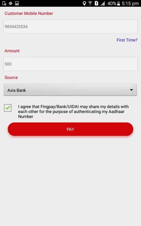 Fingpay - Aadhaar Pay and UPI for Merchants screenshot 3
