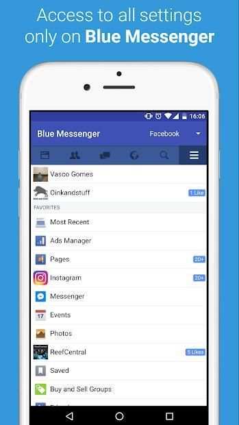 Blue Messenger screenshot 3