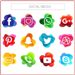 All Social Media | All Social Networks -All in One आइकन