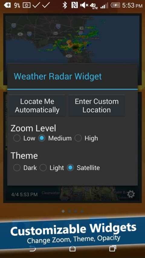 Weather Radar Widget स्क्रीनशॉट 11