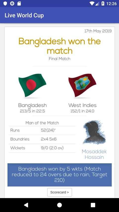 Live Cricket World Cup Tv screenshot 3