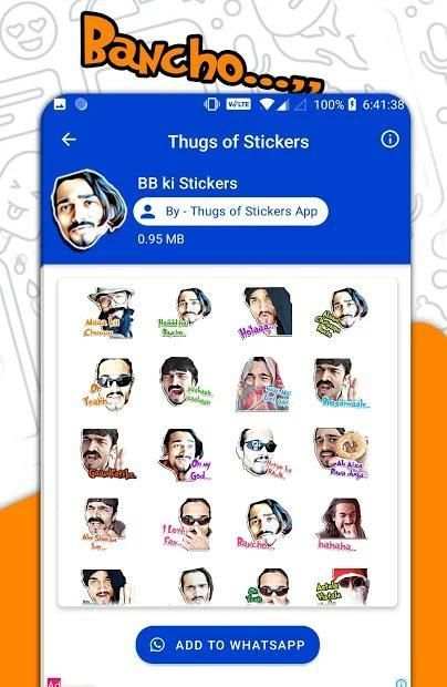 Thugs of Stickers *- WA Stickers screenshot 1
