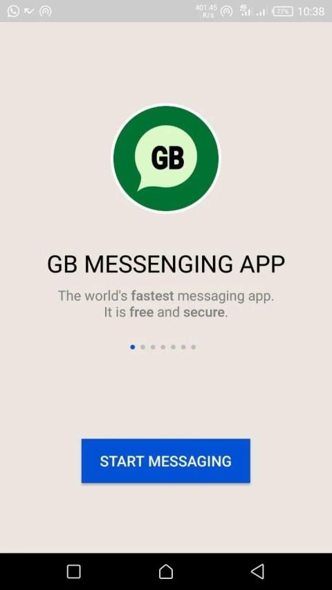 GB MESSAGING APP:- new version 2019 स्क्रीनशॉट 1