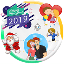Stickers for WhatsApp - WAStickerApps (TickTock) आइकन