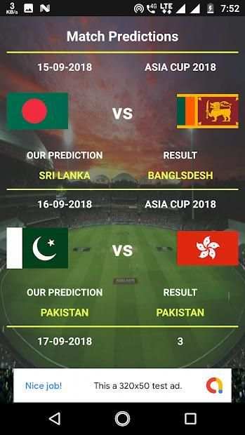 Cricket Predictions स्क्रीनशॉट 3