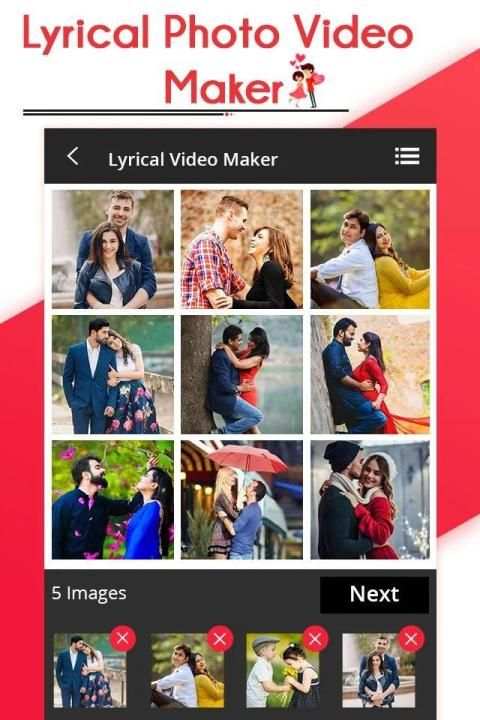 Lyrical Photo Video Movie Maker with Music स्क्रीनशॉट 5