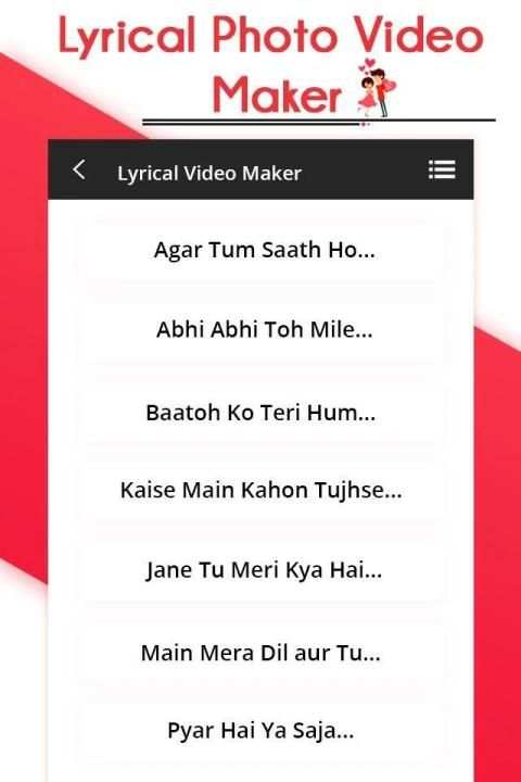 Lyrical Photo Video Movie Maker with Music स्क्रीनशॉट 4